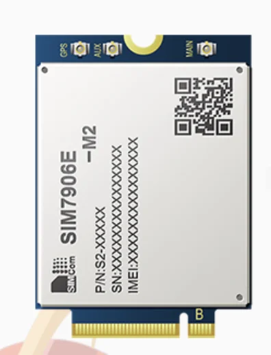 SIMCOM SIM7906E мини Pcie SIM7906E-M2 M.2 cat6 4G LTE-A 300M многодиапазонный LTE-FDD/LTE-TDD/HSPA+ GNSS беспроводной M2M модуль - Цвет: M.2