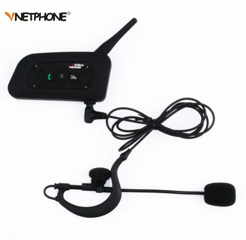 

VNETPHONE V6C Professional Football Referee Headset Intercom Kit Wireless Bluetooth Arbitration Monaural Earhook Earphone 1200M