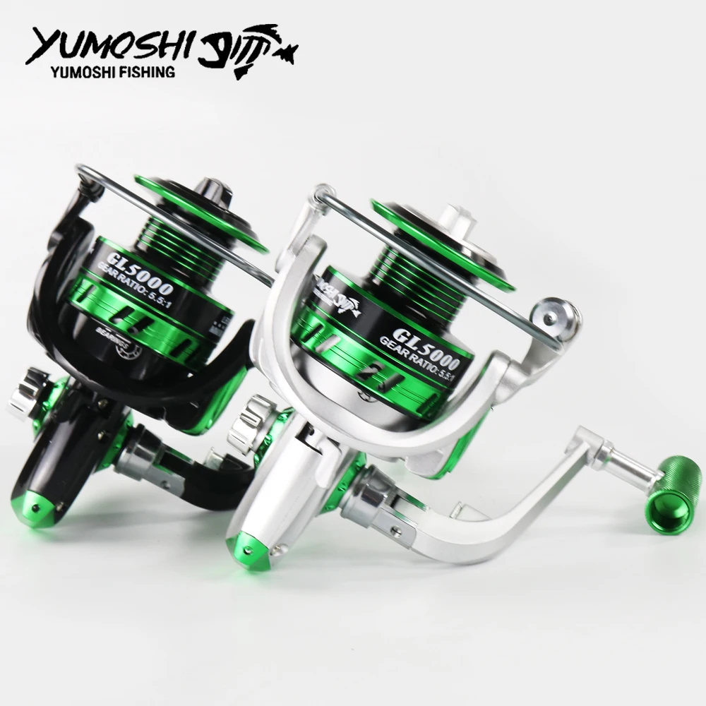 Рыболовная катушка Yumoshi для ловли карпа 12BB соотношение 5 5: 1 больших