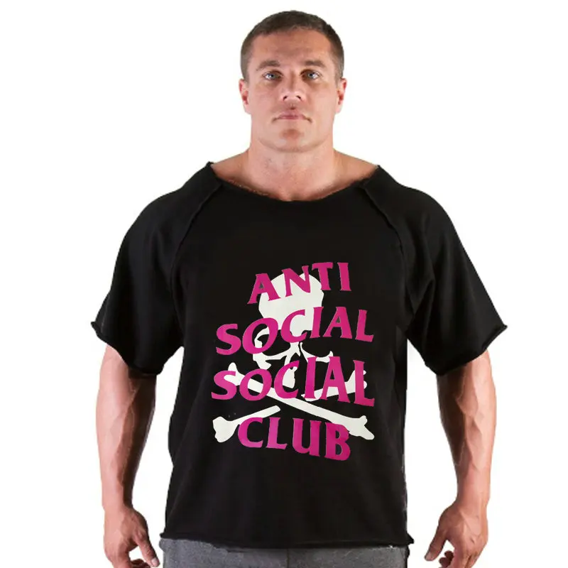 Мужская футболка для фитнеса Летняя мужская футболка с принтом Одежда для бодибилдинга брендовая майка размера плюс футболка - Цвет: Picture Color