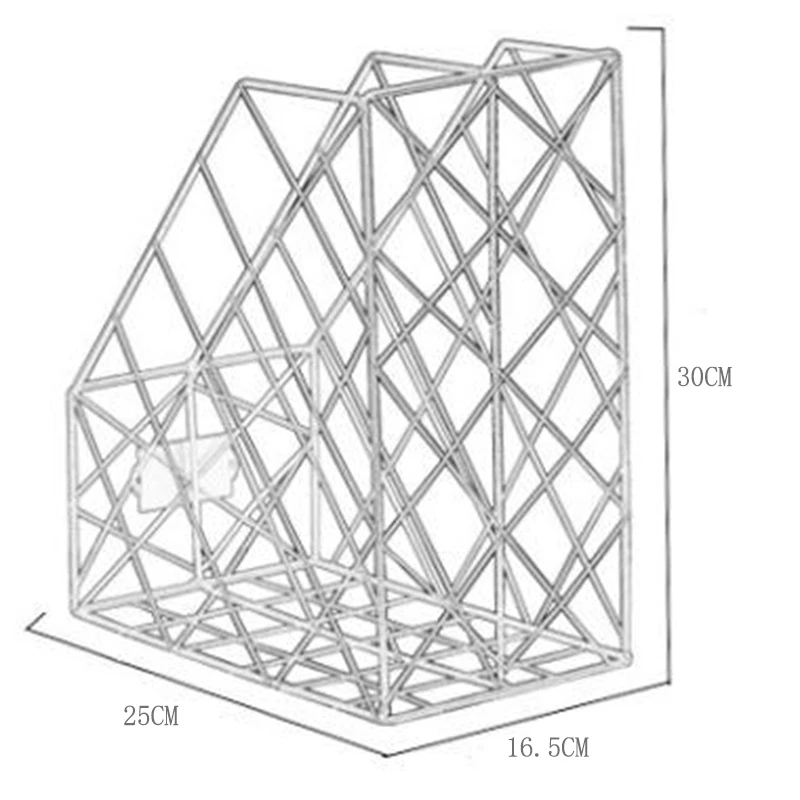 شبكة الحديد تخزين الرف المنزلية سطح المكتب كتاب مجلة التشطيب الرف المعادن الإبداعية بسيطة مكتب ملف إدارة حالة #