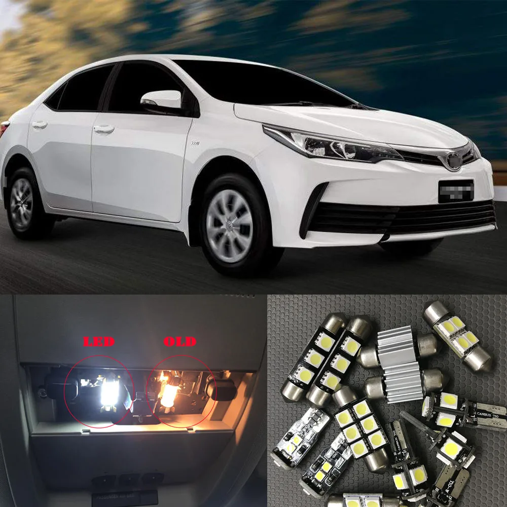 6x White Led Xenon Lights Interior Package Kit For 2003 2018