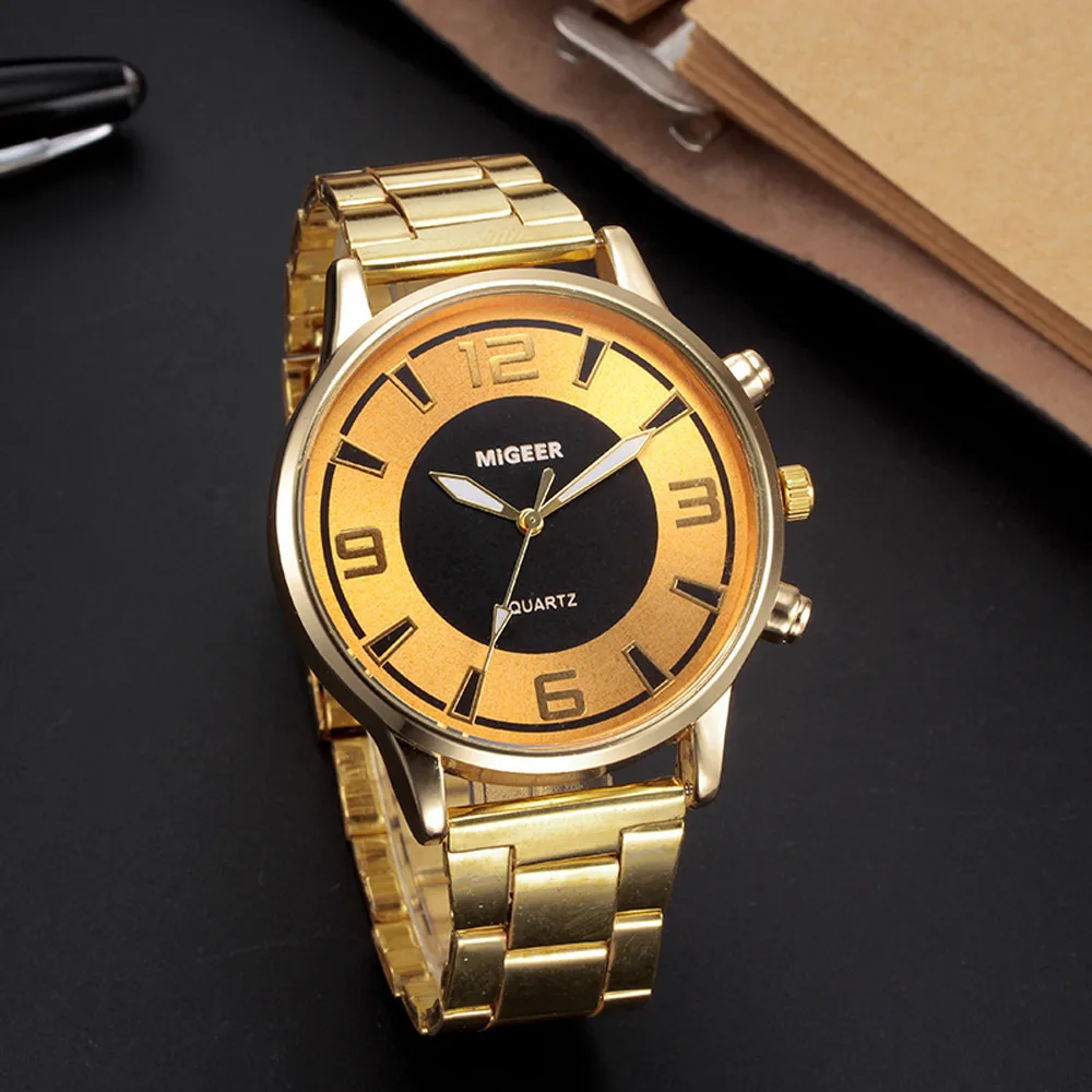 

Mujer Zegarek Bayan Kol Saati Relojes Man Design Stainless Steel Analog Alloy Quartz Wrist Watch students lovers men's watches