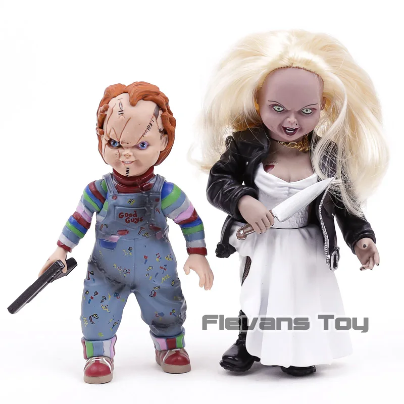 

Bride of Chucky Chucky & Tiffany Horror Dolls PVC Action Figure Collectible Model Toy 2pcs/set