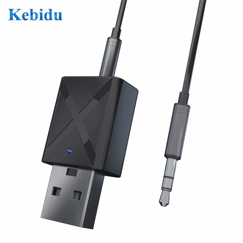 

KEBIDU V5.0 Bluetooth Transmitter Receiver 2 in 1 3.5mm AUX Stereo Wireless Bluetooth Adapter For Car Music For TV Newest