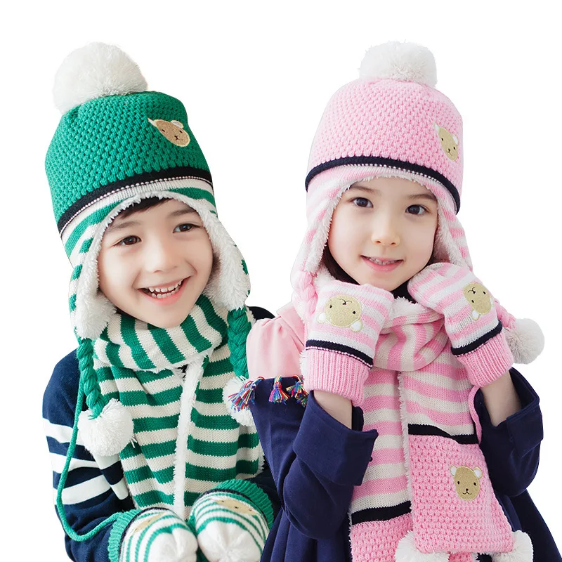 hat and glove set for toddler boy