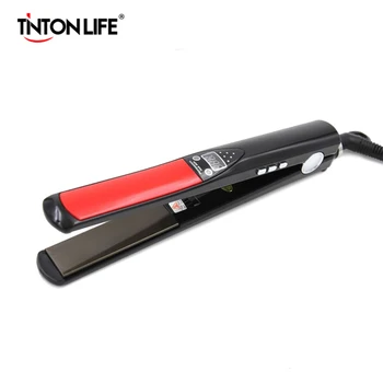 

LED Display Hard Titanium plates Flat Iron Straightening Irons Professional Styling Tools Hair Straightener