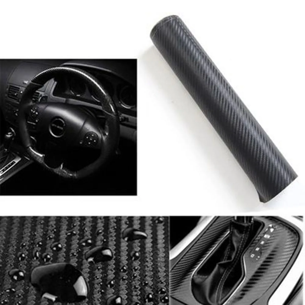 

Car stickers and Decals Motorcycle on Car Accessories Automobiles 3D Carbon Fiber Vinyl Car Wrap Sheet Roll Film 30cmx127cm