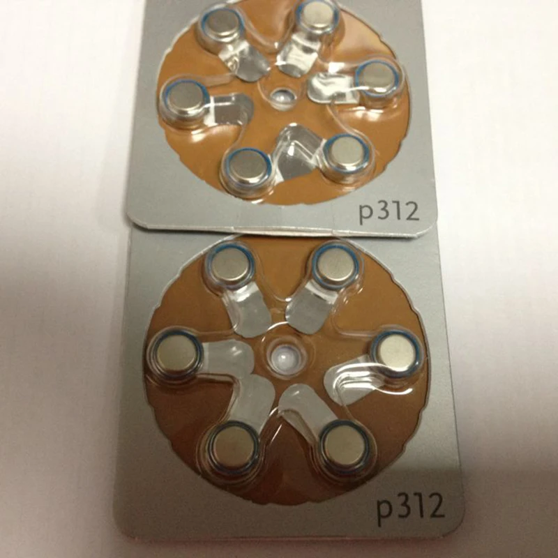 

12pcs/lot A 312 P312 312 PR41 zinc air button battery for Hearing aid best quality