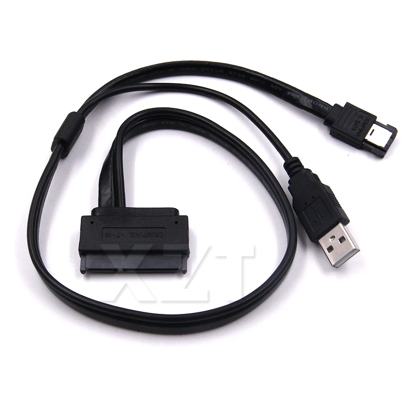 Disco Rígido Sata 22pin para Esata Dados Usb Alimentado Cabo Adaptador 50cm Uso para Hdd 2.5 Driver Portátil Conversor em Unidade de - Imagem 3