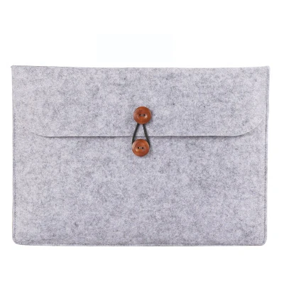 Хит, унисекс, шерстяная войлочная подкладка, рукав 13,3 14 для Xiaomi Macbook Air Pro 13, чехол retina 11,6 12 15 для мужчин и женщин, сумка для ноутбука - Цвет: Серый