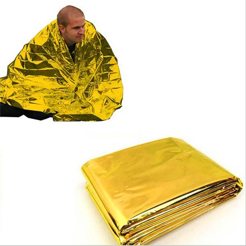 210 * 130 cm available emergency survival blanket Prevent bask in