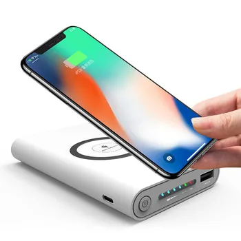 

10000mAh Power Bank Wireless Charger Compatible for iPhone 8/8 Plus/iPhone X Samsung S8/S7 Edge/S7 S6 Edge/S6 Note 8/Note 5