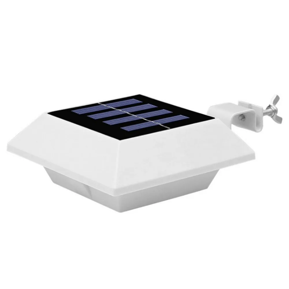 

4 LED Outdoor Polysilicon Solar Square Led Light Wall Mount Super Bright IP45 Light Motion Sensor Garden Path Fence Lamp