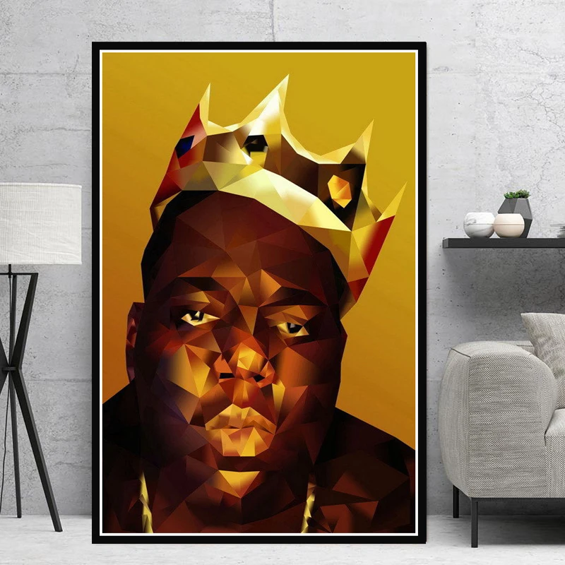 Книги по искусству живопись пресловутый B.I.G Biggie Smalls гангста рэп дым Star 2PAC плакат печать настенные панно для гостиная домашний декор - Цвет: Многоцветный