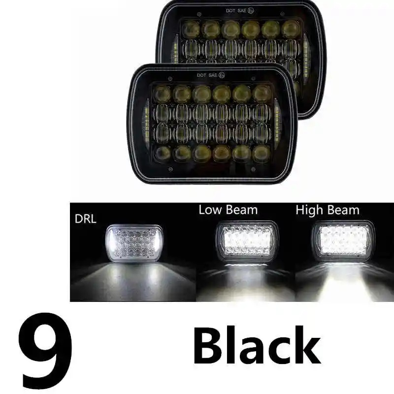 For Jeep Cherokee XJ 1984 to 2001 lamps 5x7  INCH led truck front headlight 6x7Inch square LED headlamp daymaker for jeep XJ.FjpFgF.FFjpg.FFjpg_