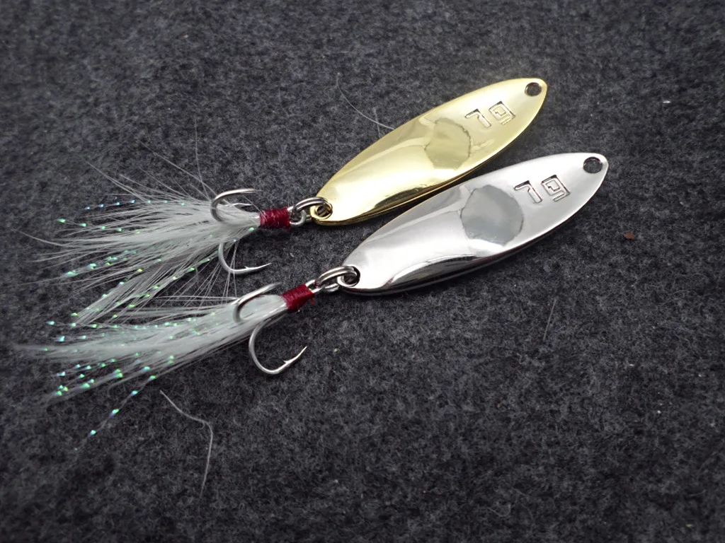 5g 7g 10g 15g Spoon Lure Metal Fishing Lure 2 colors Bass Hard Baits Pesca Peche Fishing Tackle Wobblers