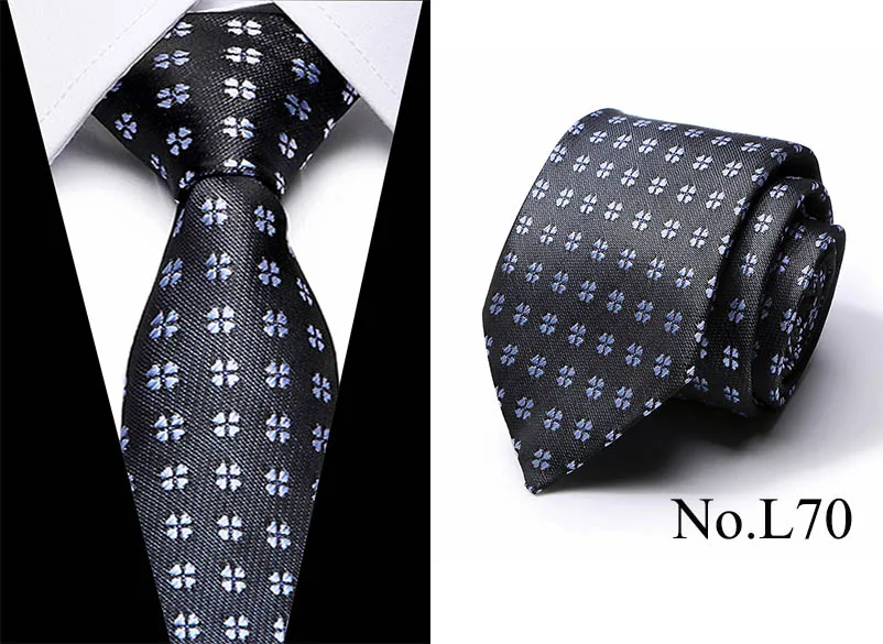 Для мужчин галстук Цвет: черный, синий в горошек Модные Классические 7,5 см Тонкий Тощий галстуки из полиэстера Узкий Шелковый мальчишник