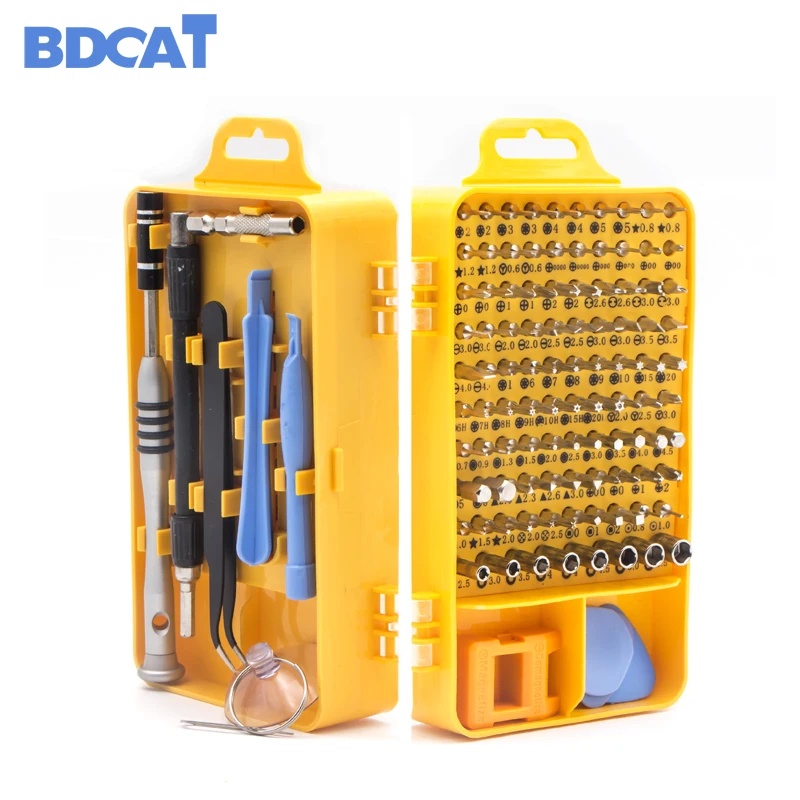 BDCAT 108 in 1 Screwdriver Set Multi-function Computer PC Mobile Phone Cellphone Digital Electronic Device Repair Home Tools Bit BDCAT 108 in 1 Screwdriver Set Multi-function Computer PC Mobile Phone Cellphone Digital Electronic Device Repair Home Tools Bit