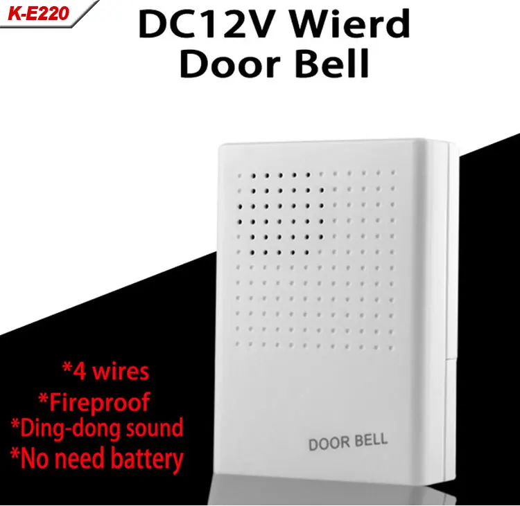 DC 12V Wired Doorbell Vocal Ding Dong For Access Control System-1