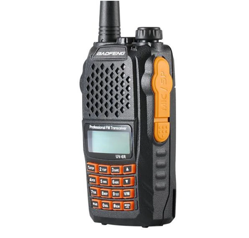 BaoFeng UV-6R UV 6R двухстороннее радио портативная рация Pofung 5 Вт 128CH UHF/VHF Двухдиапазонный обработанный трансивер