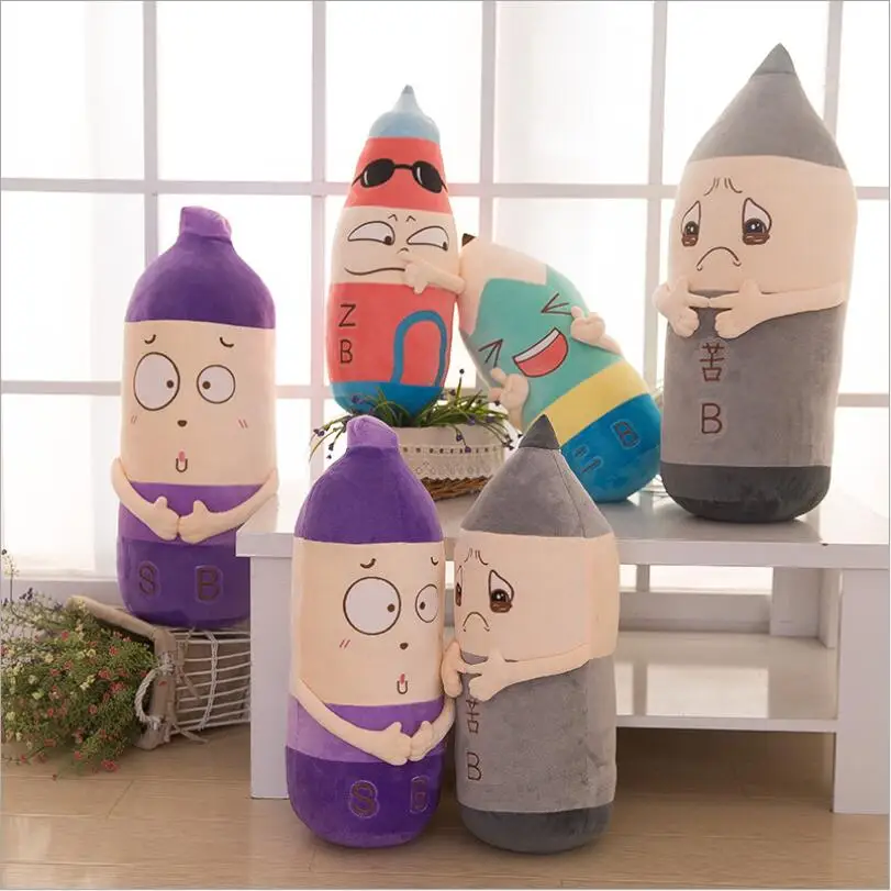 

New Style Creative Cartoon Pencil Plush Toy Stuffed Soft Siesta Plush Pillow Children Birthday Gift