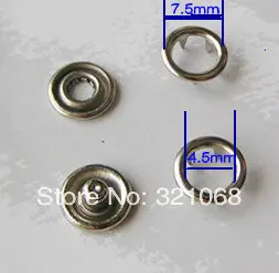 

500 sets of 7.5 mm silver hollow copper baby children's clothing accessories,clothing baby climb clothes buttons