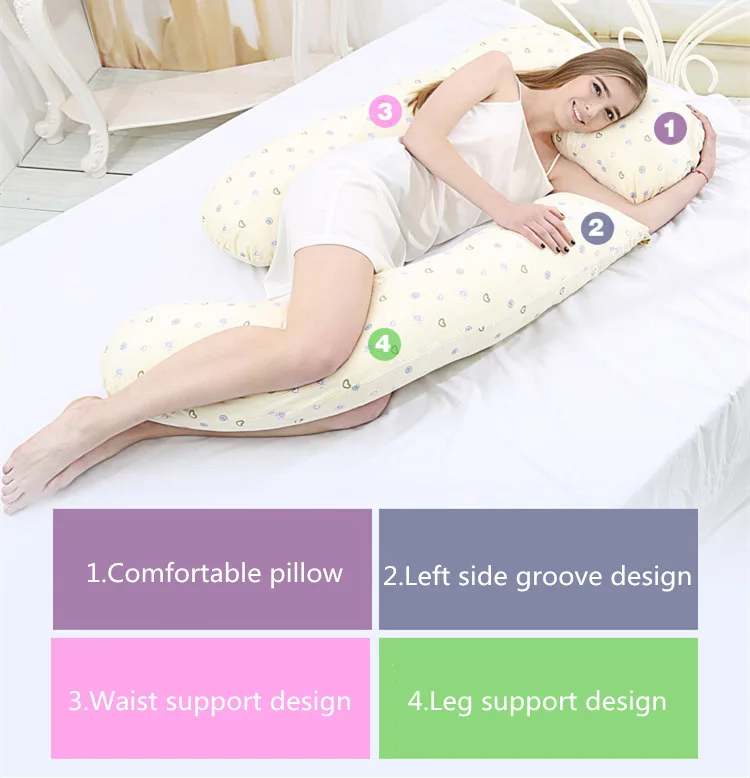 Многофункциональная u-образная подушка для тела для беременных женщин, удобные боковые подушки для сна, поддерживающие живот, постельные принадлежности для беременных, подушки для спины