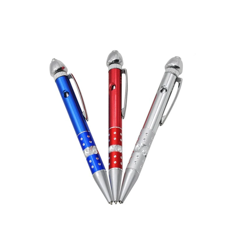 Ballpoint pen model smoking pipe Metal Material Creative Pipe Metal Smoking Tobacco Pipe  Random Color Men's Gift