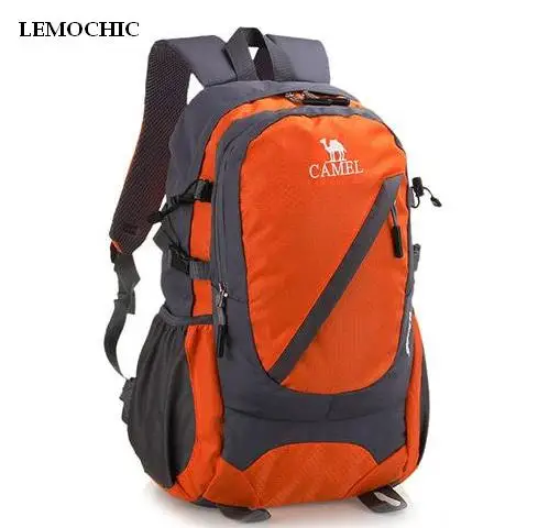 LEMOCHIC Высокая спортивная сумка 35l износостойкая водонепроницаемая сумка для путешествий, альпинизма, туризма, кемпинга, похода - Цвет: orange