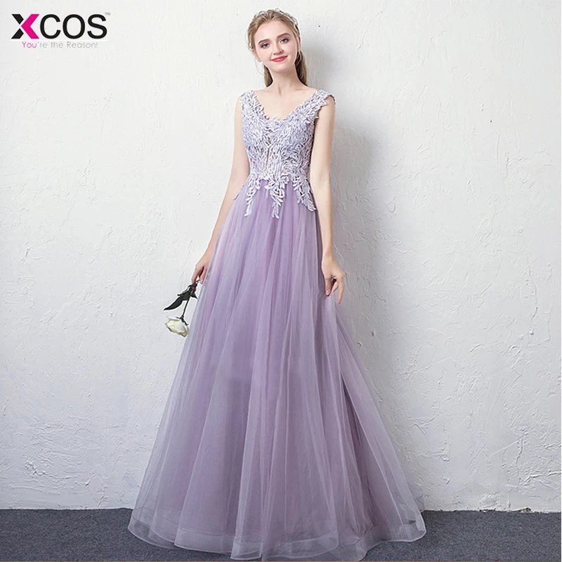 light purple evening dress