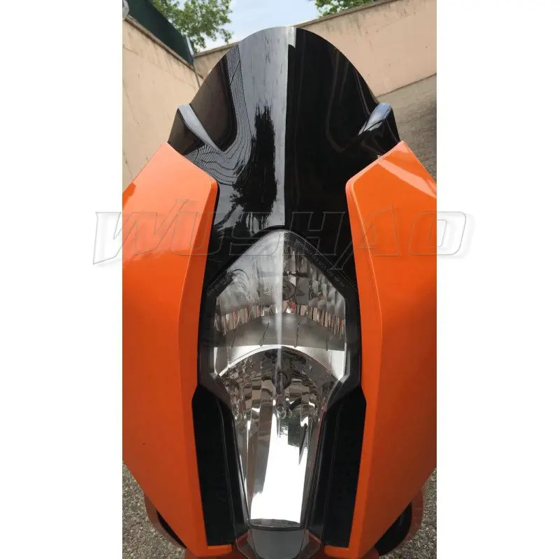 

Motorcycle Double Bubble Windshield Windscreen Screen For 2008 2009 2010 2011 2012 2013 2014 2015 KTM 1190 RC8 RC-8 RC8R Smoke