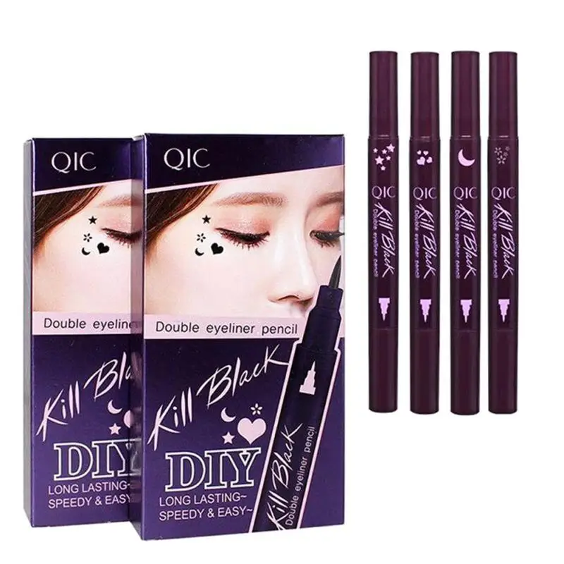 QIC Black Long Lasting font b Eye b font font b Liner b font Pencil Double
