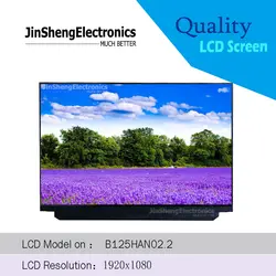 Качество 100% тестирование B125HAN02.2 планшетный ПК Панель FHD 12.5LCD ips EDP соединение справа