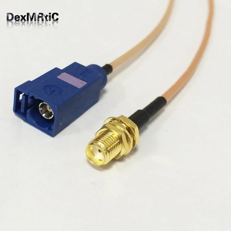 GPS антенна удлинитель адаптер SMA женский к Fakra C Женский Разъем RF кабель RG316 15 см 6