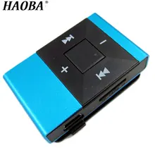 HAOBA портативный мини MP3-плеер с зажимом Водонепроницаемый Спортивный MP3 музыкальный плеер Walkman Поддержка TF карты