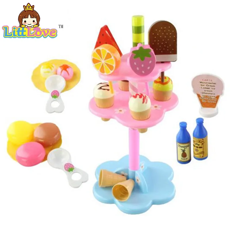 LittLove 22 шт. DIY Play Desserts мороженое 3 + Детские Классические игрушки для малышей