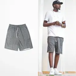 В европейском и американском стиле High Street летние шорты карманы скейтборд хип хоп Kanye West страх Бога Карго короткие штаны для мужчин Бибер