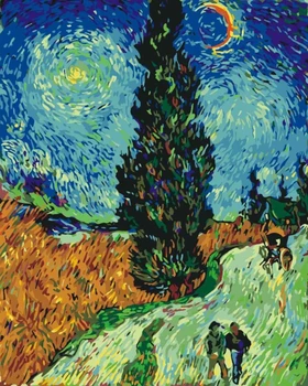 

painting by numbers art paint by number DIY handmade decorative landscape adult handpainted 40x50cm coloring Van Gogh famous