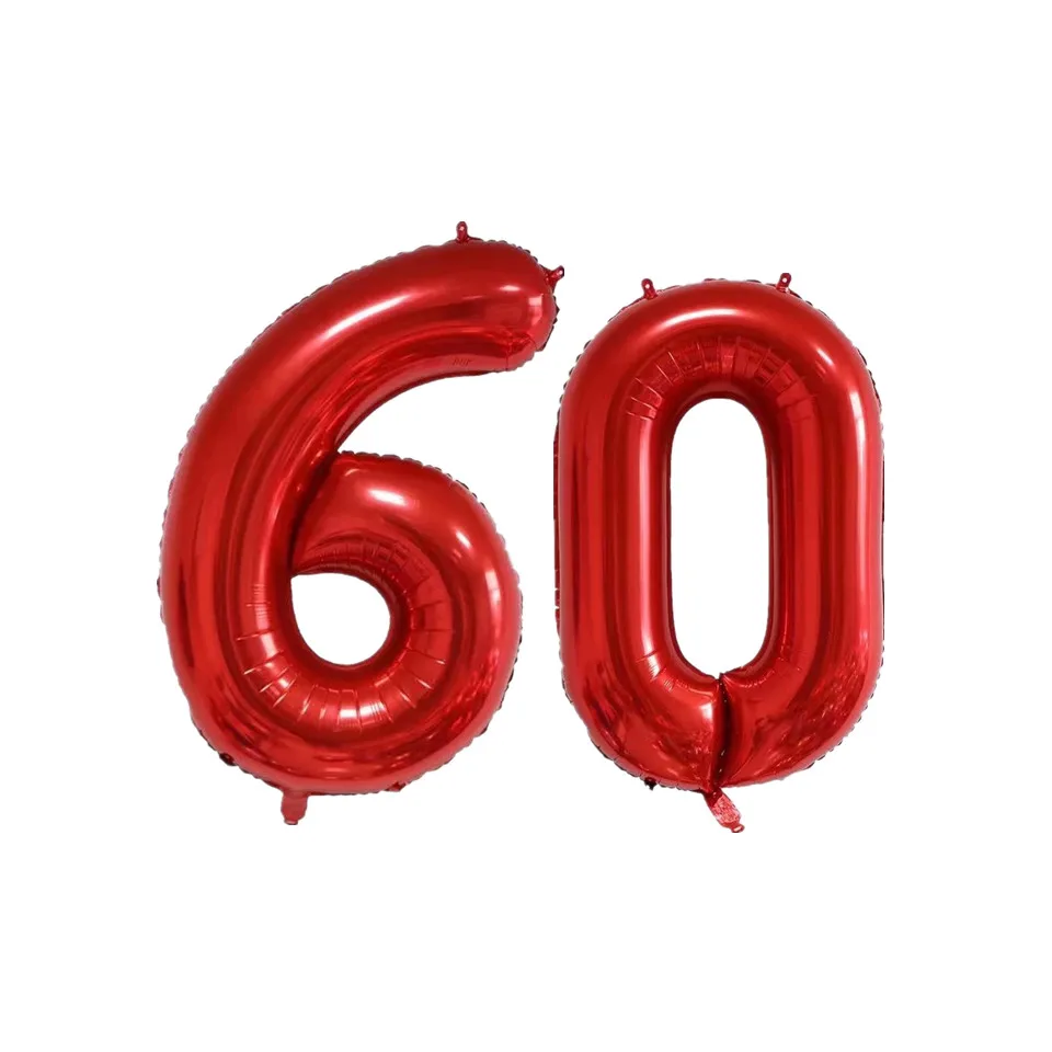 Градиент Цвет воздушный шар из фольги для вечеринок 30th 40th 50th 60th праздничных воздушных шаров "30 40 50 60 товары для дня рождения; Юбилей вечерние декорацией - Цвет: 8