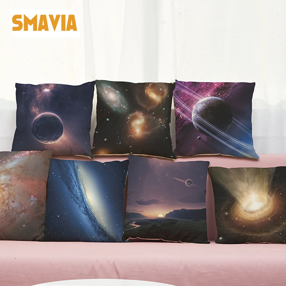 SMAVIA Creative Galaxy Pillow Cases 3D Printing Pillowcase Seat/ Chair