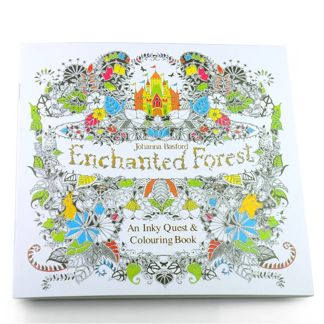 24 Pages Enchanted Forest Secret Garden Series Antistress Adult Coloring Books For Adults Iibros Livre Cloriage