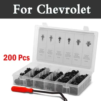 

200pcs Auto Fits Most Models Rivets &Plastic Box Rivets For Chevrolet Lanos Malibu Metro Monte Carlo Sonic Spark