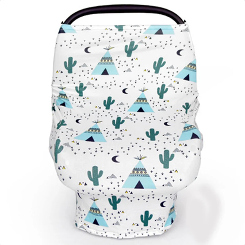 Nursing Cover Scarf  for Mum Feeding Baby Car Seat Canopy Shopping Cart Cover for Babies Multifunction Cape for Breastfeeding