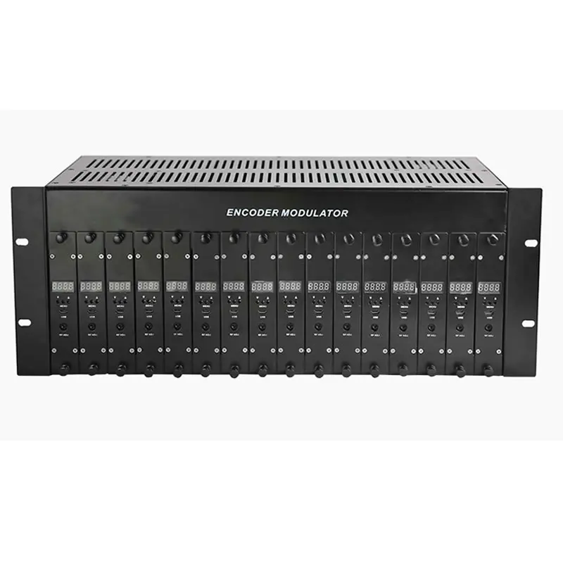 SK 860CH модулятор кодировщика 16in 1 out 16 HDMI один выход радиочастотный QAM вещательное