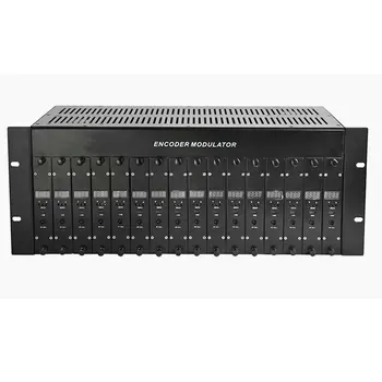 

SK-860CH Encoder modulator 16in 1 out 16 HDMI encoder into one out RF of DVB-C QAM Modulator Broadcasting Equipment