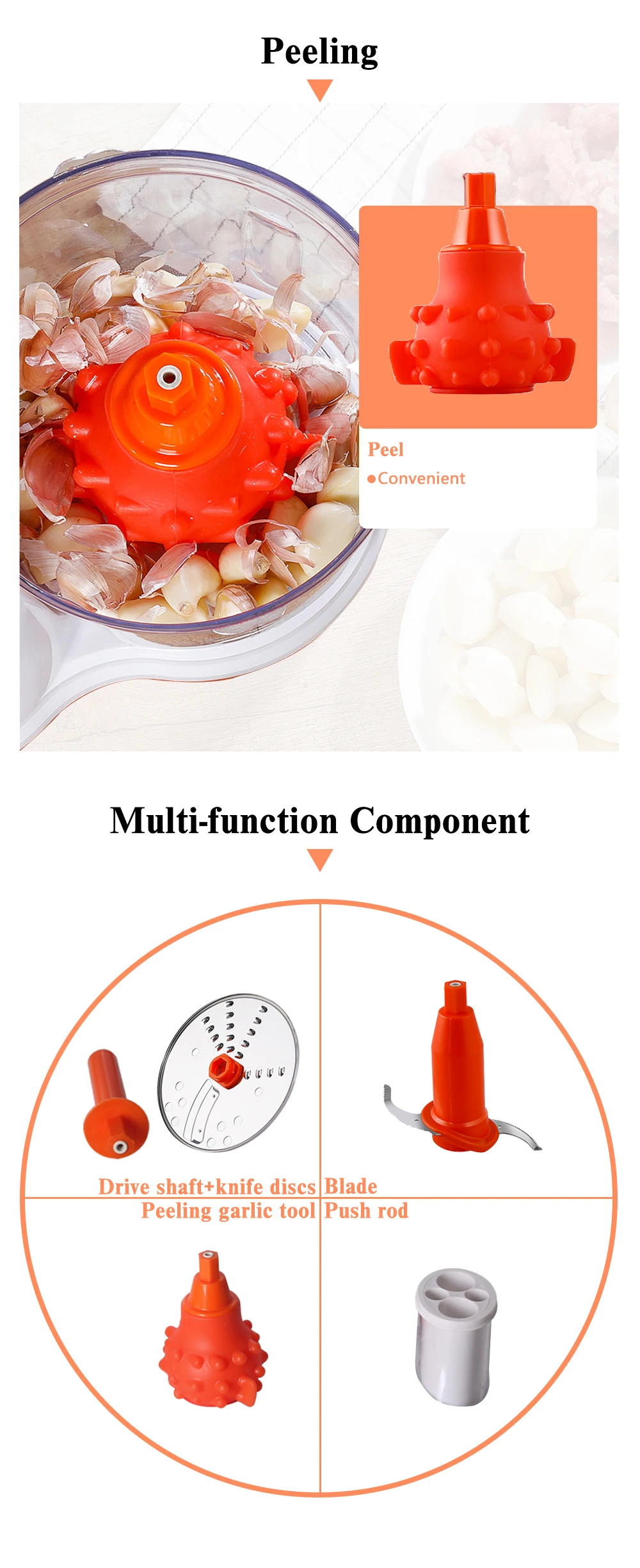 ITOP многофункциональные 2L Кухонные комбайны для измельчения овощей и фруктов, пилинга, измельчения мяса, нарезки смешивания резак машина 220 В