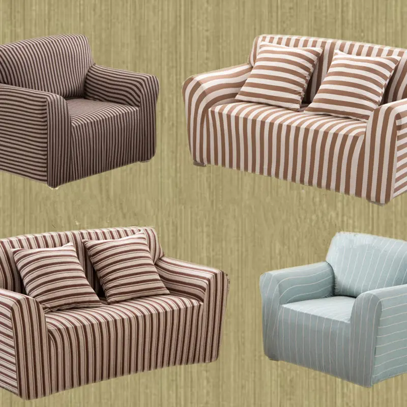 Buy Universal elastic sofa cover all inclusive 100 cotton knitted cotton
