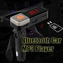 Автомобильный MP3-плеер Bluetooth FM передатчик аудиомодулятор FM автомобиля свободный Ручной ЖК-экран