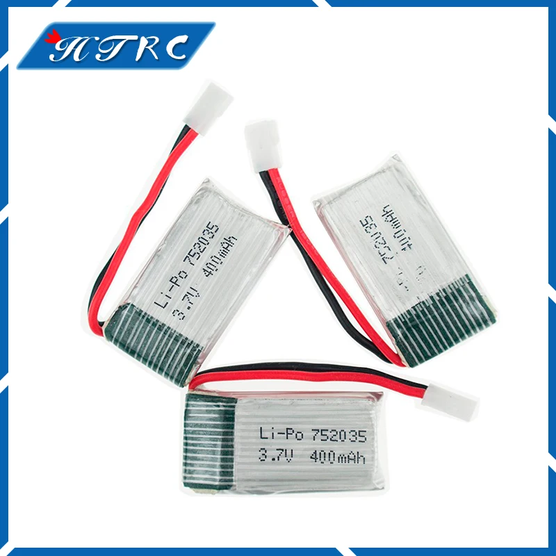 

3.7V 400mAh Lipo Batterie Verser Eachine H99W JJRC H31 H6C H98 Hubsan X4 H107 DM003 Pices De Rechange Lipo Batterie Drone